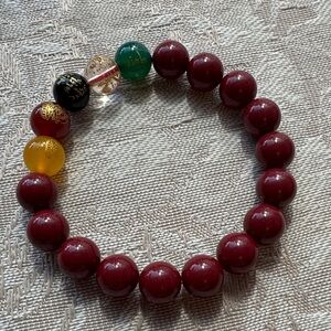 Natural Cinnabar bracelet